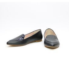 Шкіряні балетки чорного кольору Арт.: 17-7