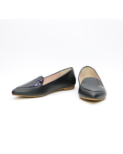 Шкіряні балетки чорного кольору Арт.: 17-7