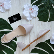 Балетки з натуральної шкіри з гострим носом Арт. 17-1