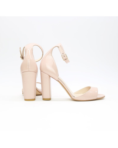 Рожеві лакові босоніжки Арт. 95-11/24Ок