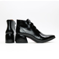 Ботильоны из черного наплака Арт. 657-10/w324Ок