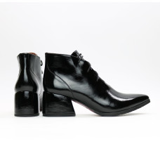 Ботильоны из черного наплака Арт. 657-10/w324Ок