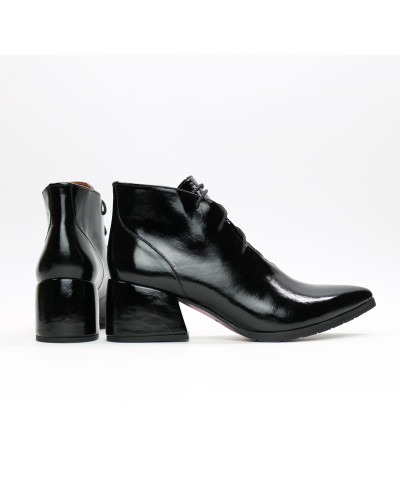 Ботильоны из черного наплака Арт. 657-10/w324Ок