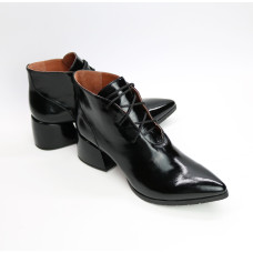 Ботильоны из черного наплака Арт. 657-10/w324Ок