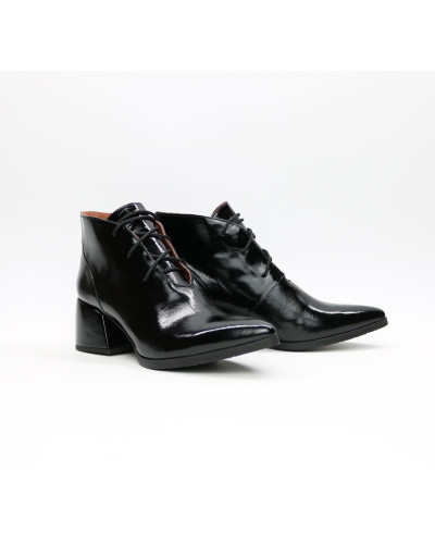 Ботильоны из черного наплака Арт. 657-10/w324Ок