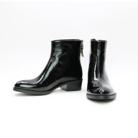 Ботинки из черного наплака Арт. 306-6(б/ф)