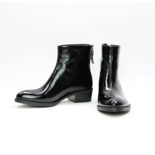 Ботинки из черного наплака Арт. 306-6(б/ф)