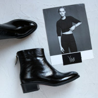 Ботинки из черного наплака Арт. 306-6(б/ф)