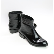 Ботинки из черного наплака Арт. 306-6(б/ф)