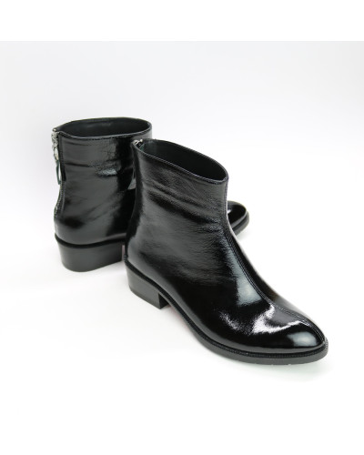 Ботинки из черного наплака Арт. 306-6(б/ф)