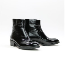 Ботинки из черного наплака Арт. 306-6(б/ф)