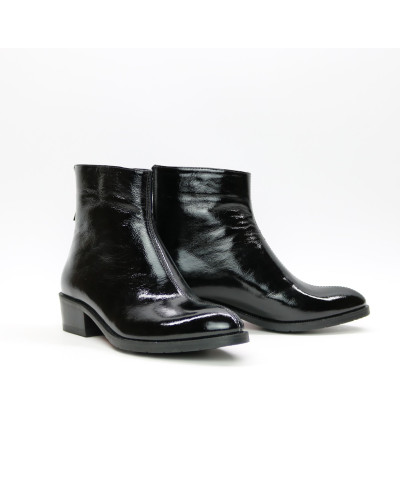 Ботинки из черного наплака Арт. 306-6(б/ф)