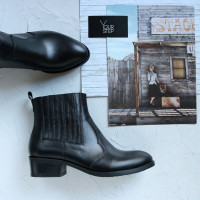 Черевики із чорної шкіри Арт. 306-4