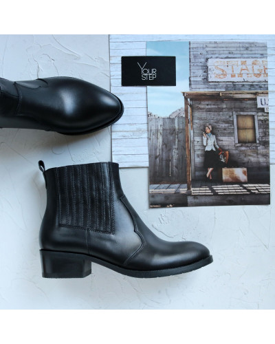 Черевики із чорної шкіри Арт. 306-4