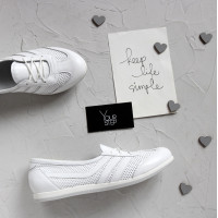 Кеди із білої шкіри Арт. 05-9(Am4)