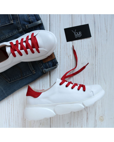 Кеди із білої шкіри Арт. 15-3(Ar)