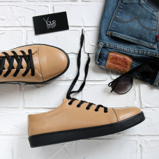 Кеди із карамельної шкіри Арт. Em-1