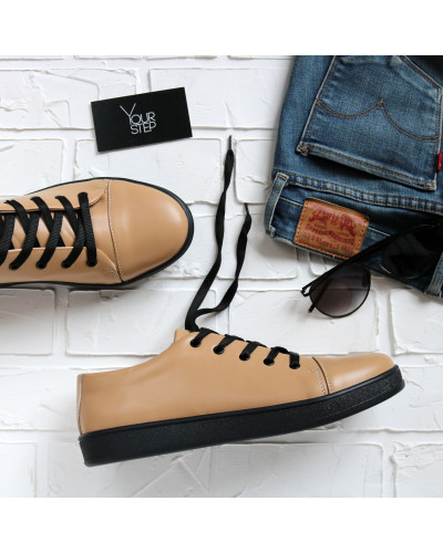 Кеди із карамельної шкіри Арт. Em-1