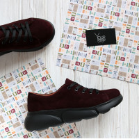 Кеди з велюру Арт. T-1(Ar)