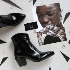 Лакові чорні Козаки Арт. 657-11/57