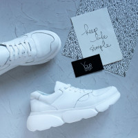 Кроссовки из белой кожи Арт. 15-2(Ar)