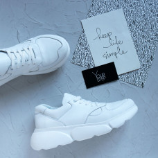 Кросівки із білої шкіри Арт. 15-2(Ar)