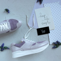 Кросівки зі шкіри та замші лілового кольору Арт. 15-2 ДОП*