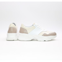 Бежеві шкіряні кросівки Арт. Kr-4/188