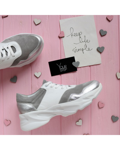 Кросівки з натуральної замші та шкіри Арт. Kr-4/188