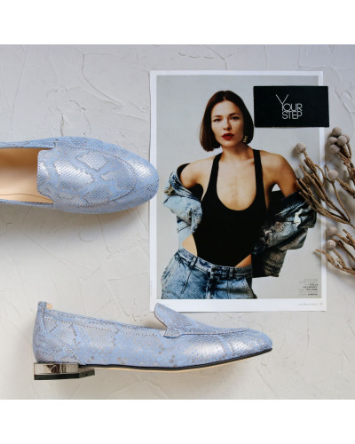 Лофери із блакитного кольору Арт. 156-1/33