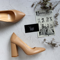 Туфлі-човники з карамельної шкіри Арт. 35-1/44Ок