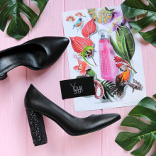 Туфлі-човники з чорної шкіри Арт. 35-5/24Ок