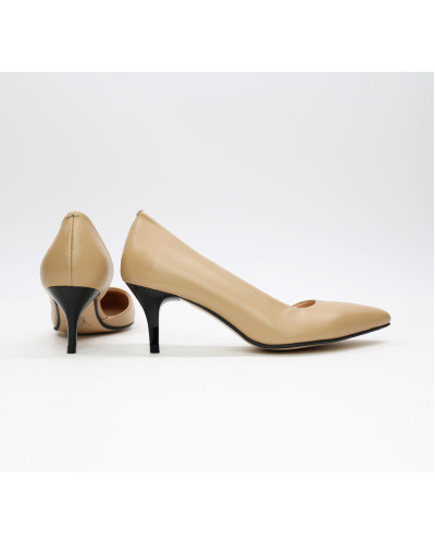 Туфлі-човники з карамельної шкіри Арт. 657-2/36