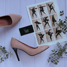 Туфлі-човники з велюру відтінку капучино Арт. 35-1