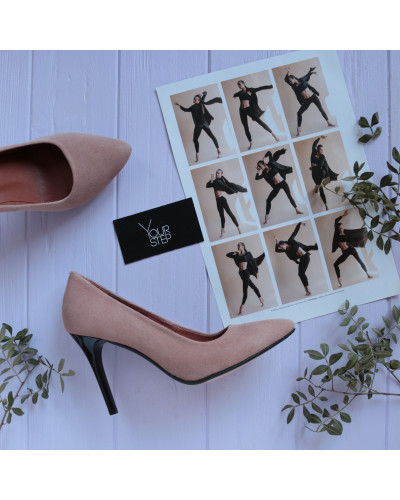 Туфлі-човники з велюру відтінку капучино Арт. 35-1