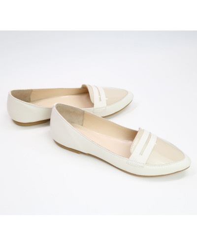 Балетки бежевого кольору Арт. 16-3