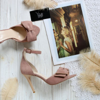 Босоніжки кольору капучино з бантом Арт. 95-11(2)-Бант