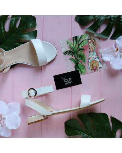 Босоножки из белой кожи Арт.: 06-2/33