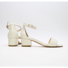 Босоніжки з бежевої шкіри на підборах Арт.: 615-3/415-32Ок