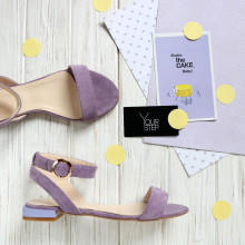 Босоножки из лиловой замши Арт.: 06-2/33