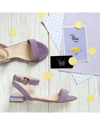 Босоножки из лиловой замши Арт.: 06-2/33