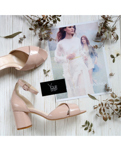 Лакові босоніжки на підборах Арт. 605-10/45Ок