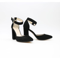 Босоніжки з натуральної замші чорного кольору Арт. 35-7/44Ок