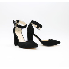 Босоніжки з натуральної замші чорного кольору Арт. 35-7/44Ок