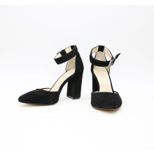 Босоніжки з натуральної замші чорного кольору Арт. 35-7/44Ок