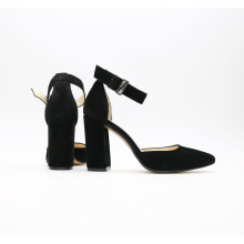 Босоніжки з натуральної замші чорного кольору Арт. 35-7/44Ок