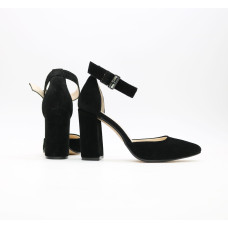 Босоніжки з натуральної замші чорного кольору Арт. 35-7/44Ок