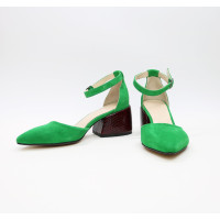 Босоніжки яскраво-зеленого кольору Арт. 657-4/w324Ок