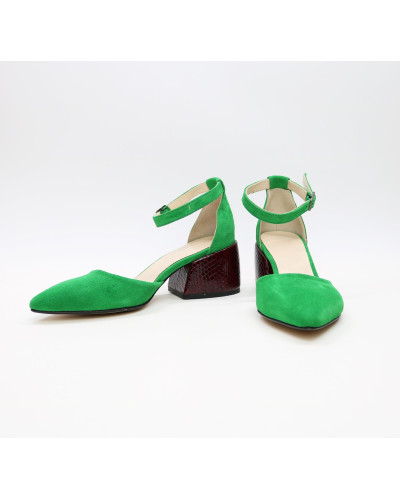 Босоніжки яскраво-зеленого кольору Арт. 657-4/w324Ок