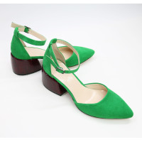 Босоніжки яскраво-зеленого кольору Арт. 657-4/w324Ок